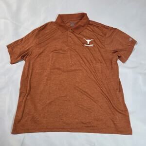 NWT Champion Texas Longhorns Polo Shirt Men's 2XL Burnt Orange NCAA Golf (NEW)